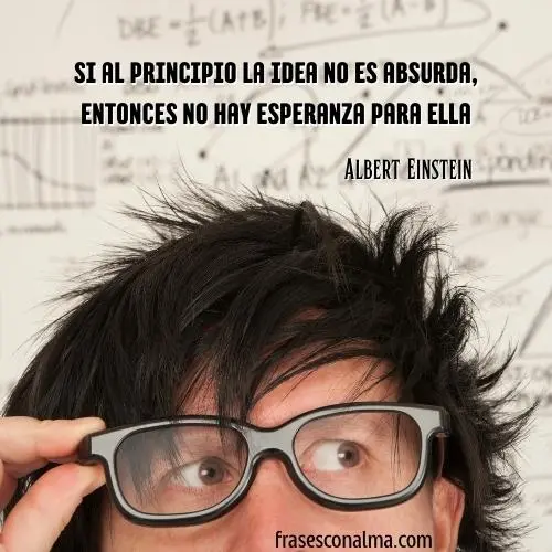 una frase de albert einstein
