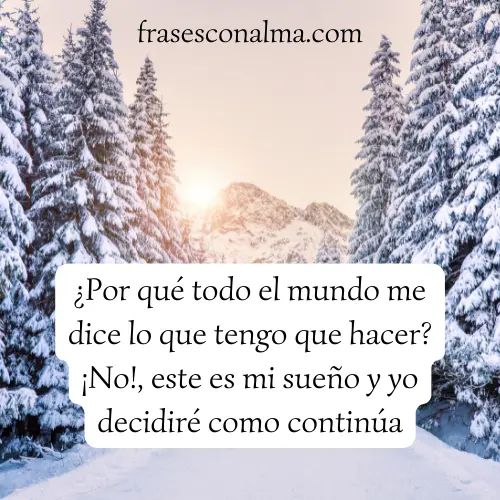 me dicen lo que tengo que hacer
