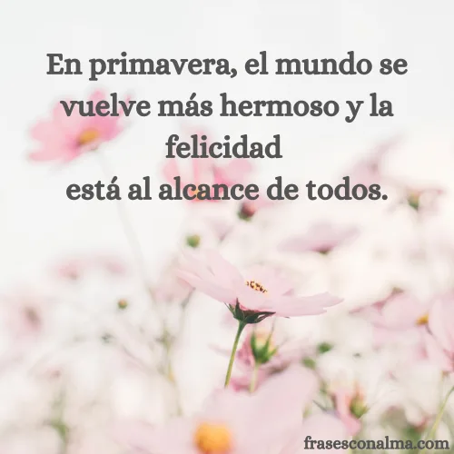 Frases de primavera y amor