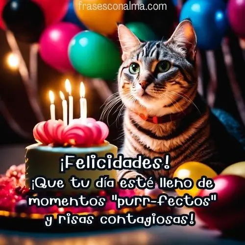 frases de cumpleanos gatitos